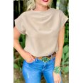 thumbnail image 1 of a.Jesdani Essential Oatmeal Casual Top - Style Meets Comfort, Every Day, 1 of 8
