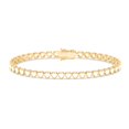 thumbnail image 1 of Bracelet Tennis en Zircon Cubique Cœur, 1 of 5