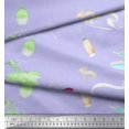 thumbnail image 2 of Soimoi polyester Crepe Fabric Damask Ethnic Printed Craft Fabric by the Yard 52 Inch Wide, 2 of 3