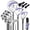 Purple, variant on Costway Ladies Womens Complete Golf Clubs Set 10 Pieces Includes Alloy Driver Purple