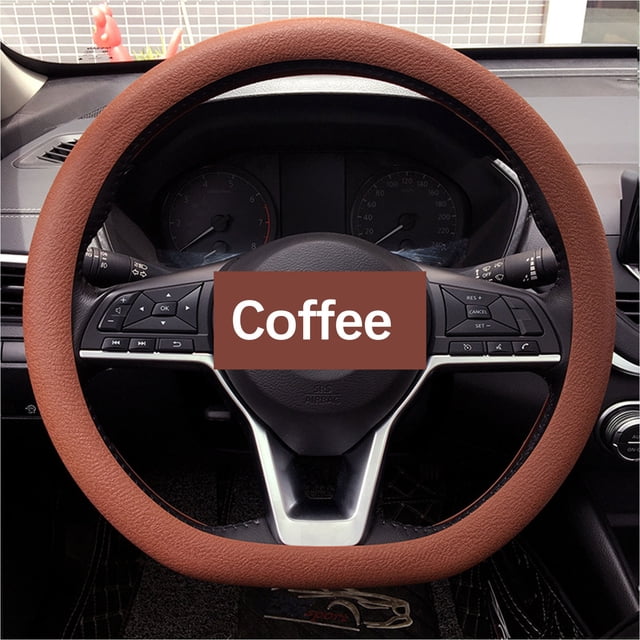 TIMIFIS Housse de Volant Accessoires Auto Housse de Volant en Silicone Antidérapante Résistante à l'Usure Housse de Protection pour Volant de Voiture Quatre Saisons Housse Universelle pour Volant
