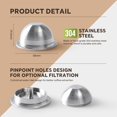 thumbnail image 2 of Stainless Steel Reusable Coffee Pod 150ml/5oz Compatible for Nespresso Vertuoline GCA1 and ENV135 Refillable Coffee Capsule Filter Espresso Size, 2 of 5