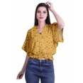 thumbnail image 2 of Moomaya Hauts à Manches Boxy Imprimés pour Femmes, Col en V, Taille Élastique, Kimono, 2 of 4
