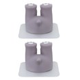 thumbnail image 1 of 2 Pcs Cute Animal Design Toothbrush Holder, Wall Mounted Stand For Bathroom With No Drill Tail Storage Rack, 1 of 8