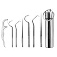 thumbnail image 1 of Portable Stainless Steel Toothpick Suit Reusable Outdoor Home Travel Tooth-pick Anti-corrosion Tooth Cleaning Tool 8pcs, 1 of 6