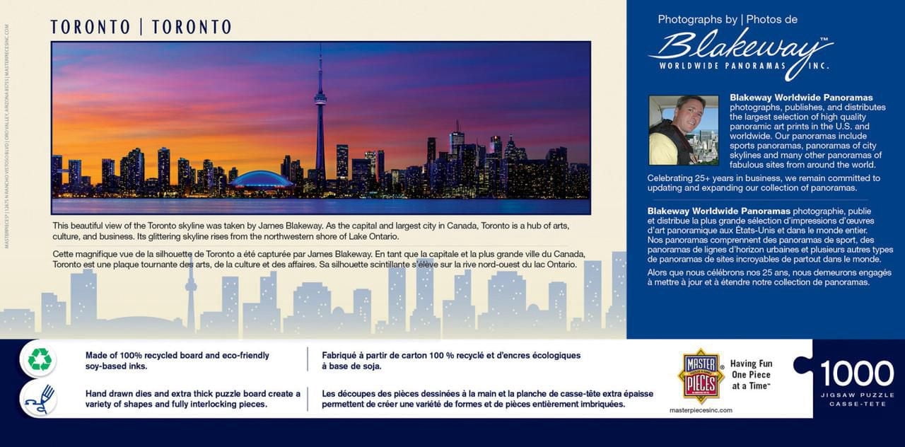 Masterpieces Puzzle Company Blakeway Panoramas - L'Horizon De Toronto Casse-Tête Panoramique De 1000 Pièces