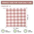 thumbnail image 4 of Unique Bargains 6PCS Cotton Kitchen Tea Towel Set Lattice Pattern, 4 of 9