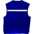 thumbnail image 3 of Gilet Cargo pour Enfants avec Bretelles Réfléchissantes et Chapeau Seau avec Mentonnière - Bleu Foncé - TP, 3 of 5