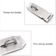 thumbnail image 2 of Door Locks Hasp Latch,Stainless Steel Safety Packlock Clasp Hasp Lock Latch, Extra Thick Gate Lock Hasp with Screws Brushed Finish, 2 of 2