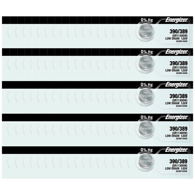 Energizer 390/389 SR1130SW Silver Oxide Watch Battery (100 Pack)