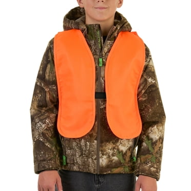 Gilet de chasse orange vif pour jeunes Buck Ridge