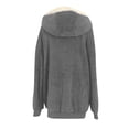 thumbnail image 5 of Heliisoer Plus Women Size Winter Warm Loose Plush Zip Hooded Jacket Coat, 5 of 5