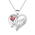 thumbnail image 2 of Dvkptbk Necklaces for Women Mom Letters Heart Shaped Necklace Love Heart Mom Pendant Necklace Jewelry Gifts Mothers Day Gifts (Red), 2 of 5