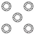 thumbnail image 3 of Ruiboury Lightweight And Easy To Install - Smooth Operation Chain Ring For Bicycles Bicycles Crank Bike Chain 52T black 5Set, 3 of 6