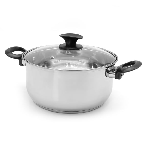 Starbasix Stainless Steel Saucepot with Lid, 5.3 Qt (5 L)