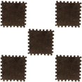 thumbnail image 3 of 5Pcs 11.81Inch Square Puzzle Polyester Velvet Carpet in 14 Colors, 3 of 9