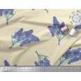 thumbnail image 2 of Soimoi Georgette Viscose Fabric Lavender Flower Print Sewing Fabric Yard 42 Inch Wide, 2 of 3