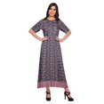 thumbnail image 1 of Moomaya Kurti Longue Imprimée Tenue d'Été Tunique Ligne A pour Femmes, 1 of 5