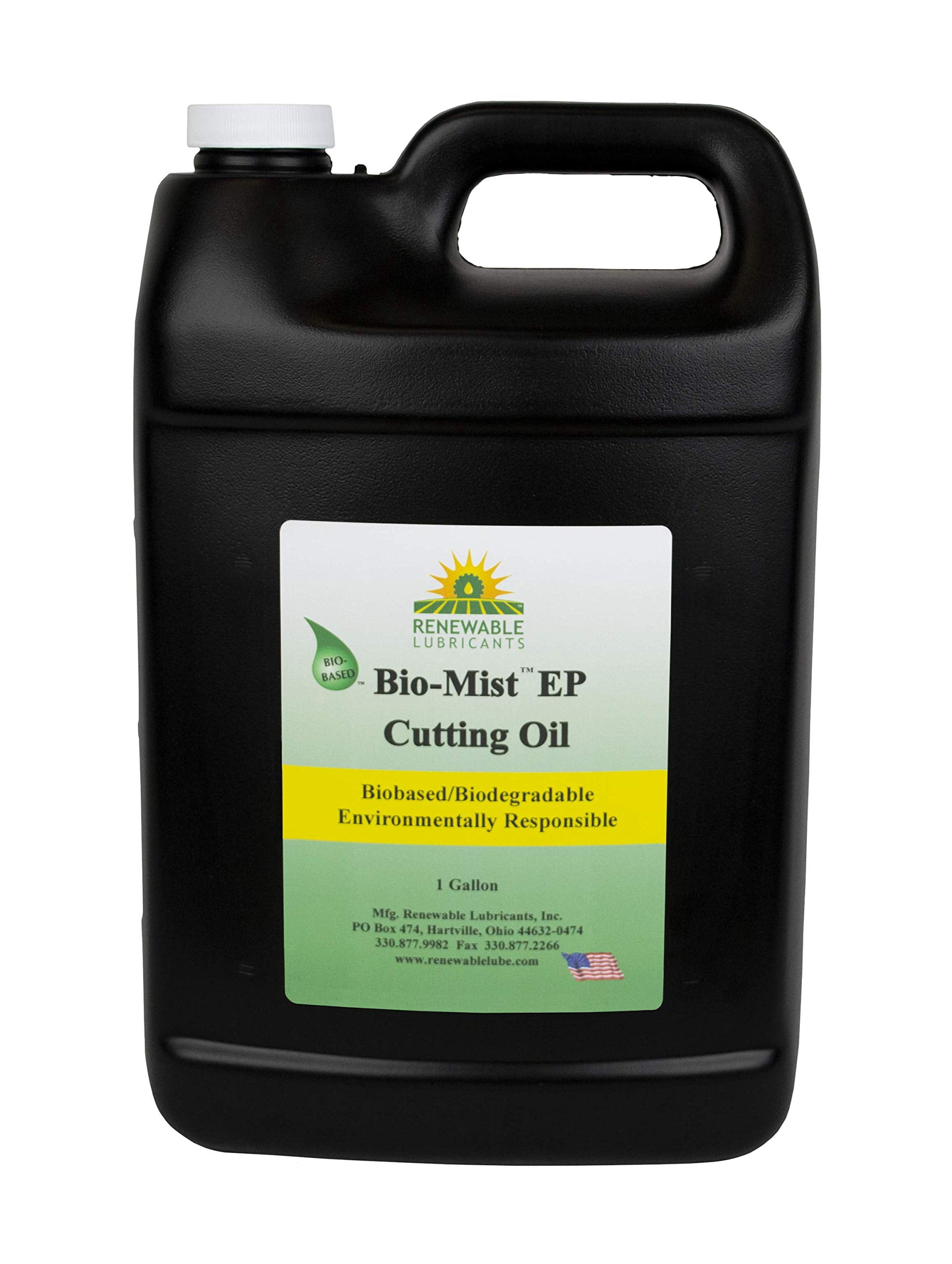 Renewable Lubricants Bio-Mist EP 1 Gal Bottle, Yellow (Renewable 86733)