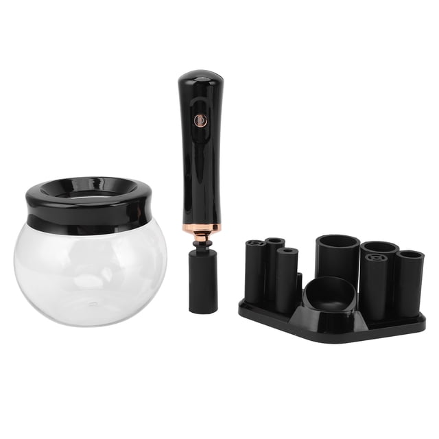 Makeup Brush Cleaner Machine, Makeup Brush Cleaner Dryer Versatile Efficient for Nail Salon Black,White