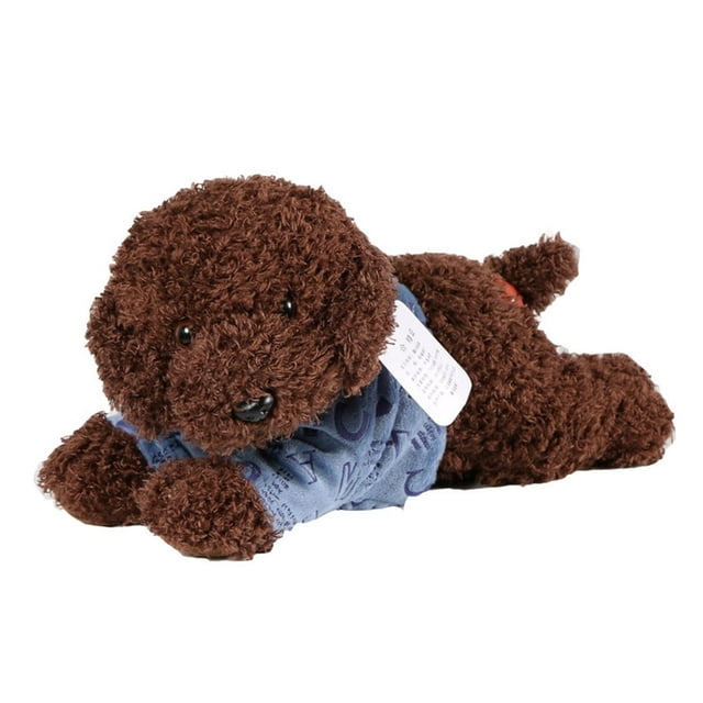 Poupée en Peluche Chien Mignon Simulation Animal en Peluche Chiot Jouet Cadeau