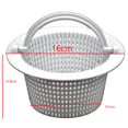 thumbnail image 4 of Swimming Pool Skimmer Replacement Basket with Handle, 4 Pack - Above Ground Pool Thru-Wall Skimmer Baskets, 4 of 6