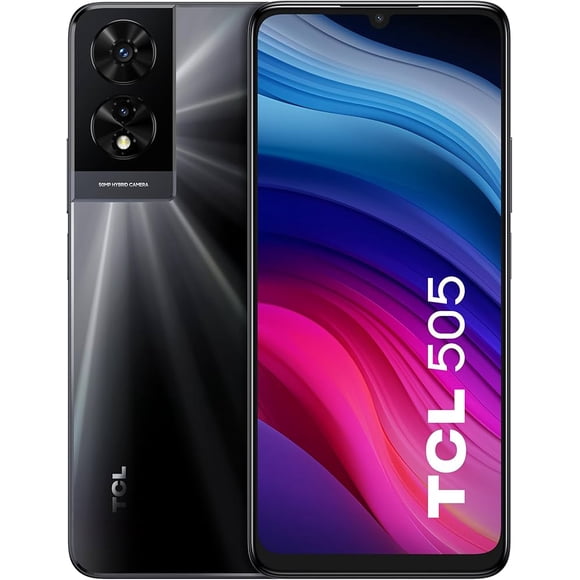 TCL 50 (T505s) / Écran HD+ 6,75 Pouces 90hz / 256 Go (10 Go+ 4 Go RAM Dynamique) / Batterie 5010mAh / Téléphone Cellulaire Déverrouillé (Double Carte SIM) / Neuf / Gris Cosmique