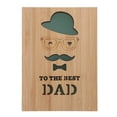 thumbnail image 1 of Fathers Day Greeting Card Classic Design Brown 1Pack 5.9x4.3in, 1 of 5