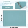 thumbnail image 3 of A4 Soft Binder Lateral Leather Face 6-hole Clip Binder Clasp Removable High Horizontal Text Clip Housing, 3 of 4