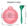thumbnail image 5 of Langgg Sealed Preservation Cap With Convenient And Portable Canned Lid Easy To Clean Cute Practical green+spoon+pink 1Set, 5 of 5