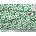 thumbnail image 3 of Soimoi Green Modal Satin Fabric Floral Damask Printed Fabric 1 Yard 42 Inch Wide, 3 of 3