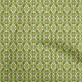 thumbnail image 1 of oneOone Velvet Light Green Fabric Asian Ikat Sewing Craft Projects Fabric Prints by Yard 58 Inch Wide, 1 of 4