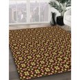 thumbnail image 3 of Ahgly Tapis d'Intérieur Lavable en Machine Carré Rouge Nuit Transitionnel, 7 Pieds Carré, 3 of 7