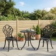 thumbnail image 2 of Outsunny Ensemble Bistro de Patio 3 Pcs pour Balcon, Noir, 2 of 10