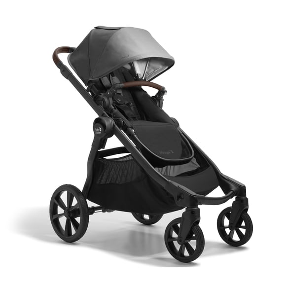 Baby Jogger City Select 2 Single-to-Double Modular Stroller, Eco Collection, Harbour Grey