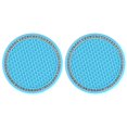 thumbnail image 2 of 2Pcs Car Diamond Cup Mat Bottle Seat Cushion Non-Slip Silicone Cushion, 2 of 9