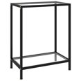 thumbnail image 1 of vidaXL Table Console Transparent 60x35x75 cm Verre Trempé, 1 of 5