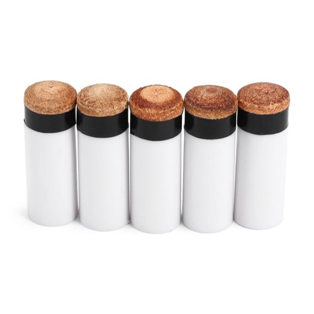 Amdohai 5 Pcs Pool Cue Tips Embouts Rigides pour Baguette de Billard Tête de Baguette de Billard Diamètre Extérieur 12 mm / 13 mm