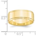 thumbnail image 3 of 10KY 8mm Flat with Step Edge Band Size 4 Size 4, 3 of 3