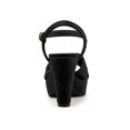 thumbnail image 3 of BLISSFUL STEP Women's Strap Platform Chunky Heel Slingback Sandals, 3 of 7