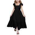 thumbnail image 2 of LOVZFMLL Robe de Princesse à Imprimé Graffiti pour Enfants et Filles de 4 à 14 Ans, Robe à Manches Longues à Col Rond, 2 of 8