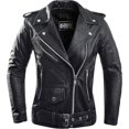 thumbnail image 1 of Veste de Moto en Cuir pour Femmes (Brando), 1 of 5
