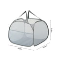 thumbnail image 3 of Mesh Laundry Hamper, Wide Opening With Side Pocket, Breathable Sturdy Foldable Space Saving, For Laundry Clothes Storage, Portable Travel Companion, Easy To Store, 3 of 9