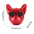 thumbnail image 3 of Haut-parleur Stéréo Sans Fil Bluetooth Rechargeable pour Chien : Rouge, 3 of 7