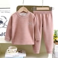 thumbnail image 2 of WEAIXIMIUNG Christmas Solid Color Children's Hoodie Set With Thick Fall And Winter Homewear Pajamas 90, 2 of 8
