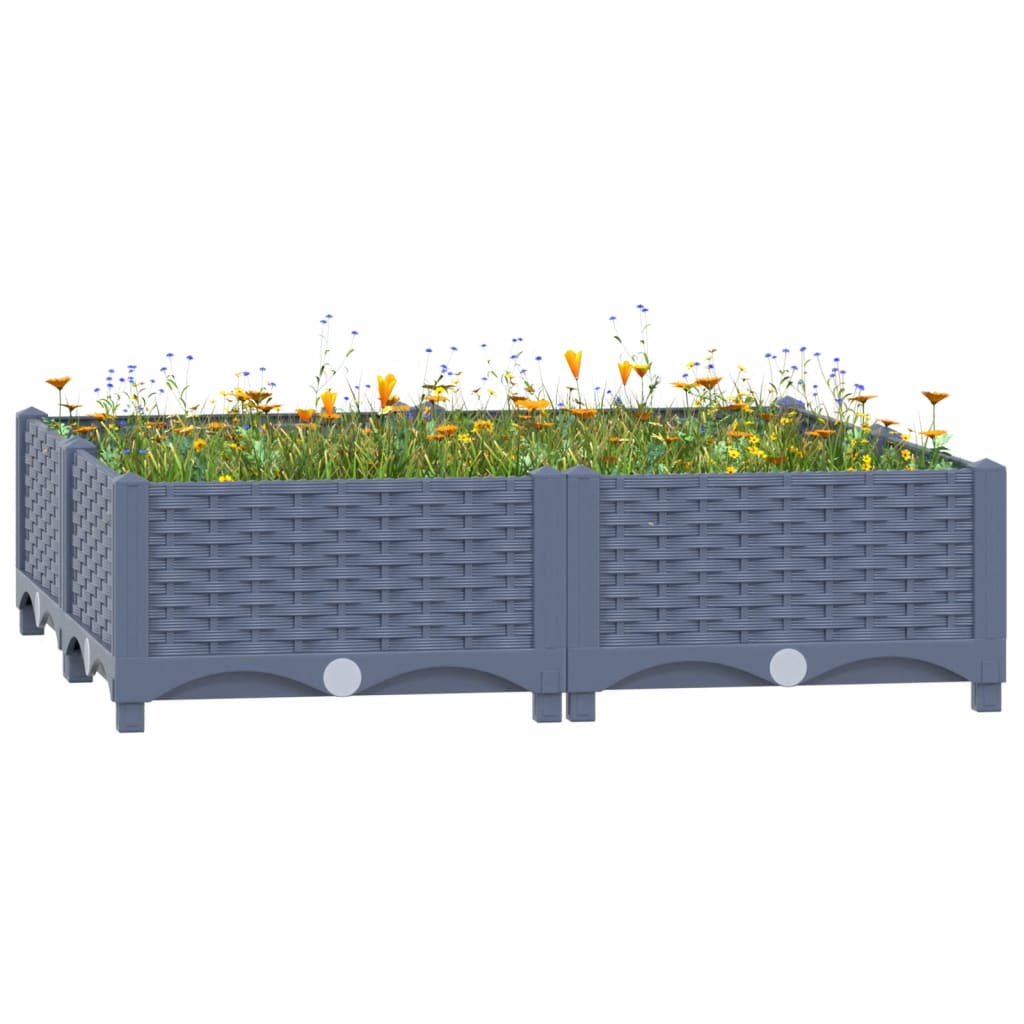 vidaXL Lit Surélevé 80x80x23 cm Polypropylène