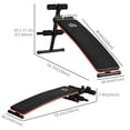 thumbnail image 4 of Soozier Foldable Sit Up Bench, Adjustable Core Workout Training for Home Gym, 4 of 9