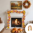 thumbnail image 1 of Fall Garland Fall Decorations for Home Thanksgiving Decor Fall Garland Maple Leaf Hanging Vines Garland Artificial Foliage Garland Thanksgiving Decor for Home Wedding Fireplace Party Christmas, 1 of 6