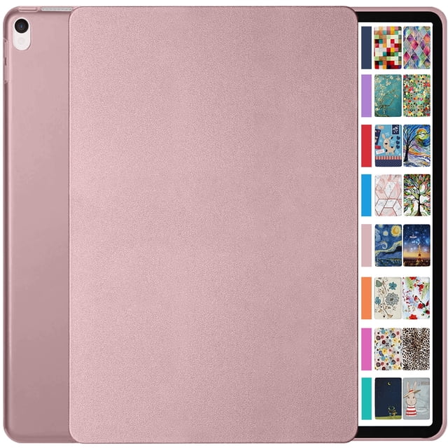 iPad Pro 12.9 2e Gén. 2017 Étui Rigide Arrière A1670 MQDC2LL/A MQDD2LL/A MQDA2LL/A A1671 MP6H2LL/A MP6J2LL/A MP6G2LL/A MPL02LL/A MPL12LL/A MPKY2LL/A A1821 MQEF2LL/A MQED2LL/A MQEK2LL/A - Or Rose