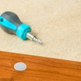 thumbnail image 3 of 150pcs Round Plastic Screw Hole Plugs Cap Set for Furniture and Cabinets, 3 of 9